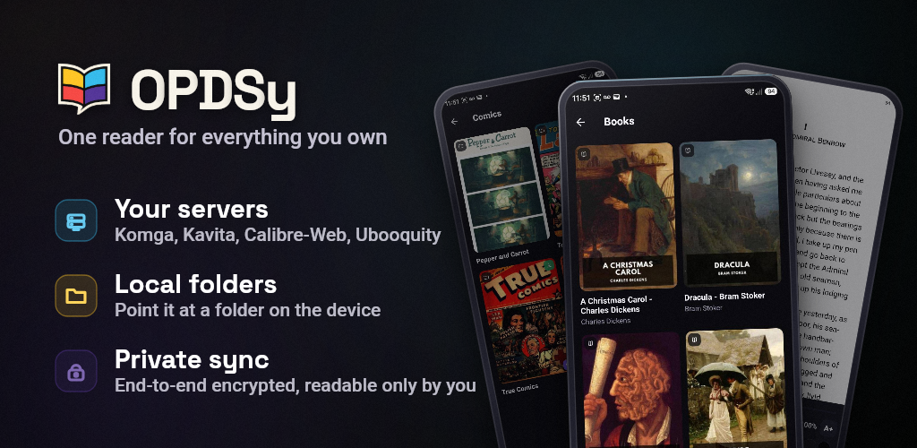 OPDSy feature graphic