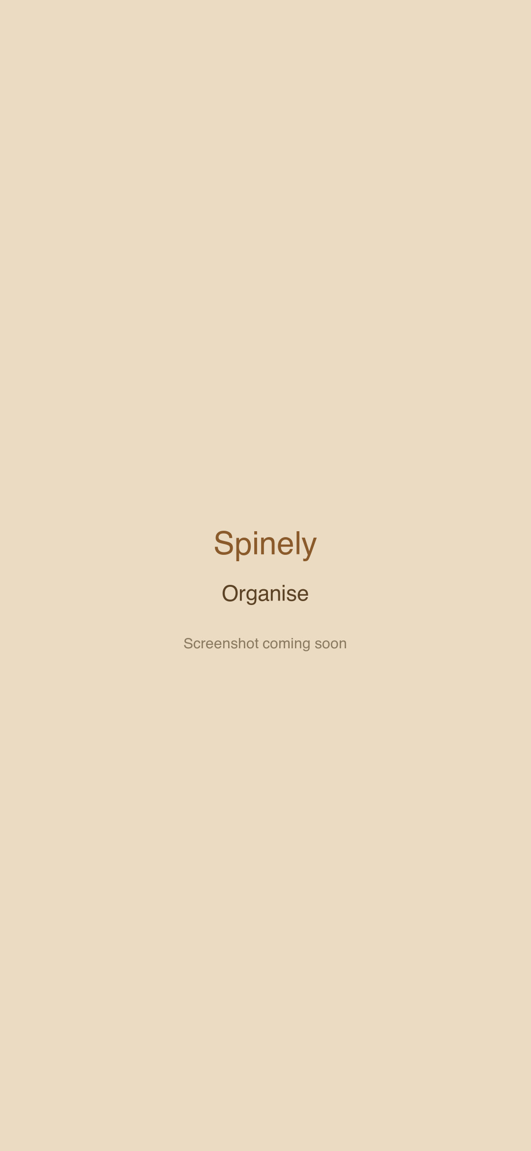 Spinely organisation scheme options
