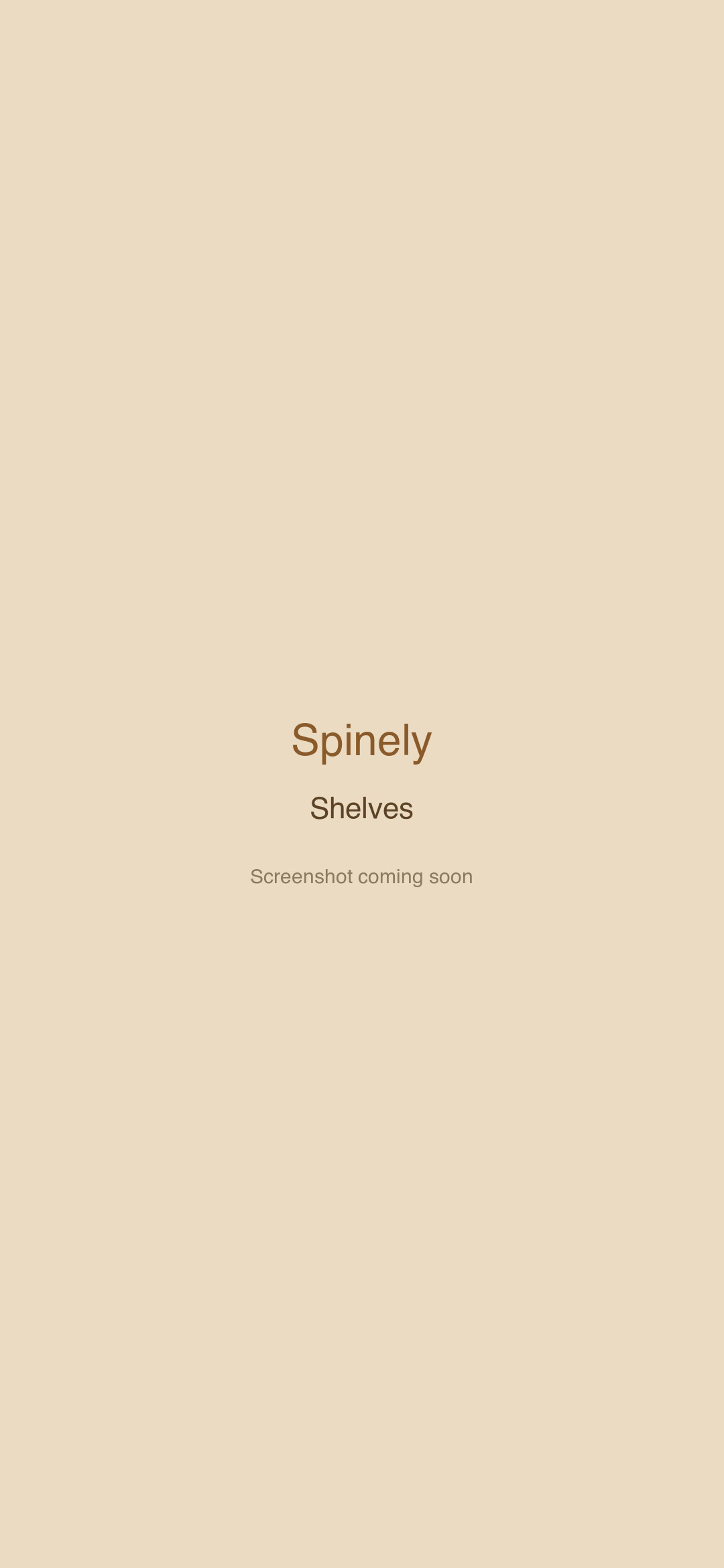 Spinely interactive visual shelf